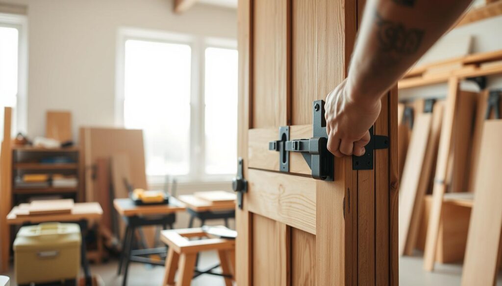 Dutch door installation process