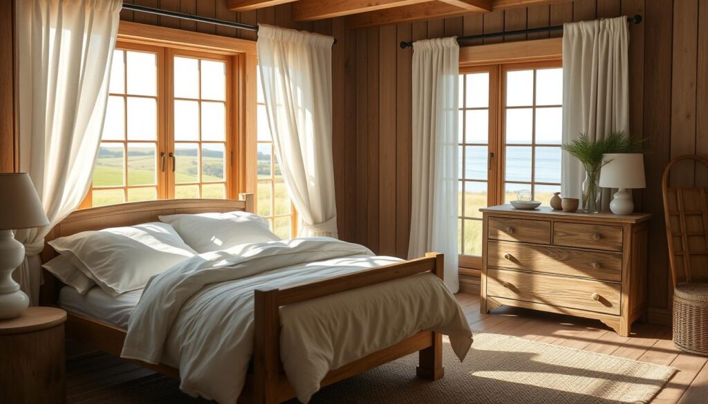 coastal farmhouse bedroom