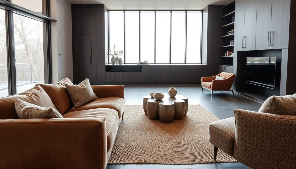 contemporary interior design textures and fabrics