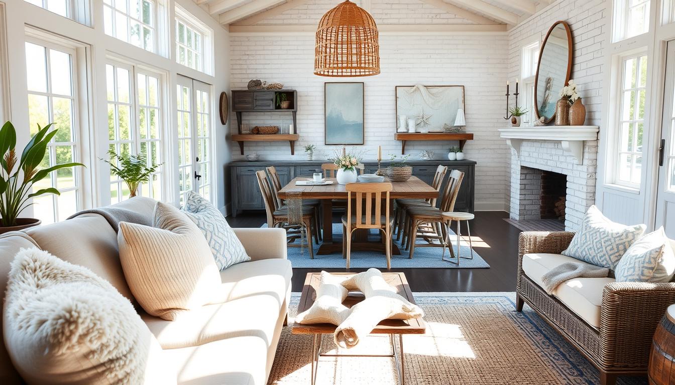 costal farmhouse home interior