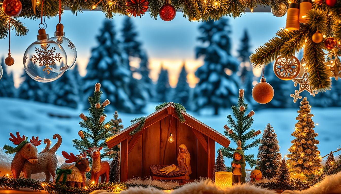 home interior manger scene