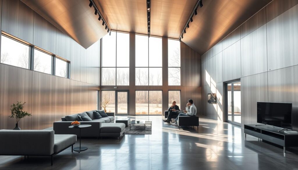 metal house interior design
