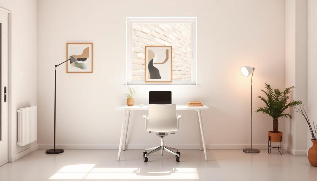 minimalist home office setup