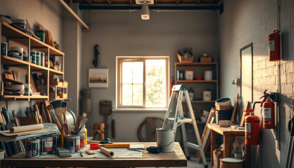 safety considerations while painting