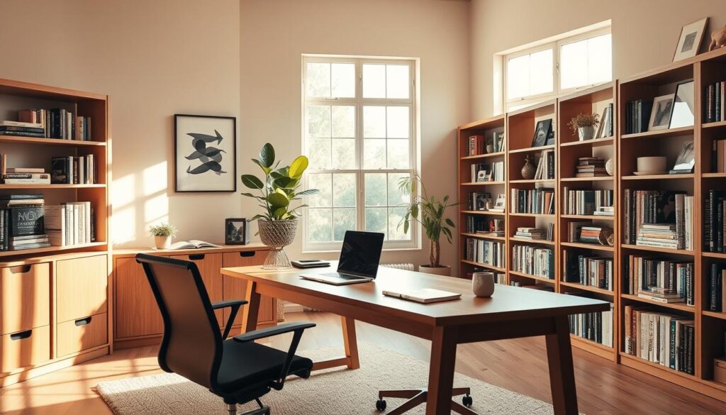 stylish home office layout