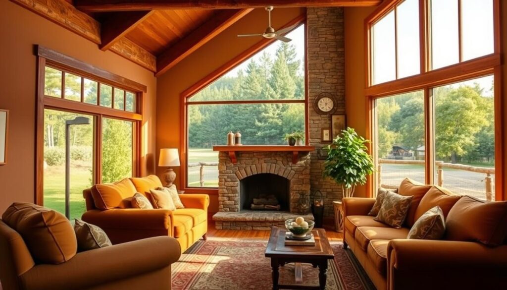 warm paint colors for cozy ranch house