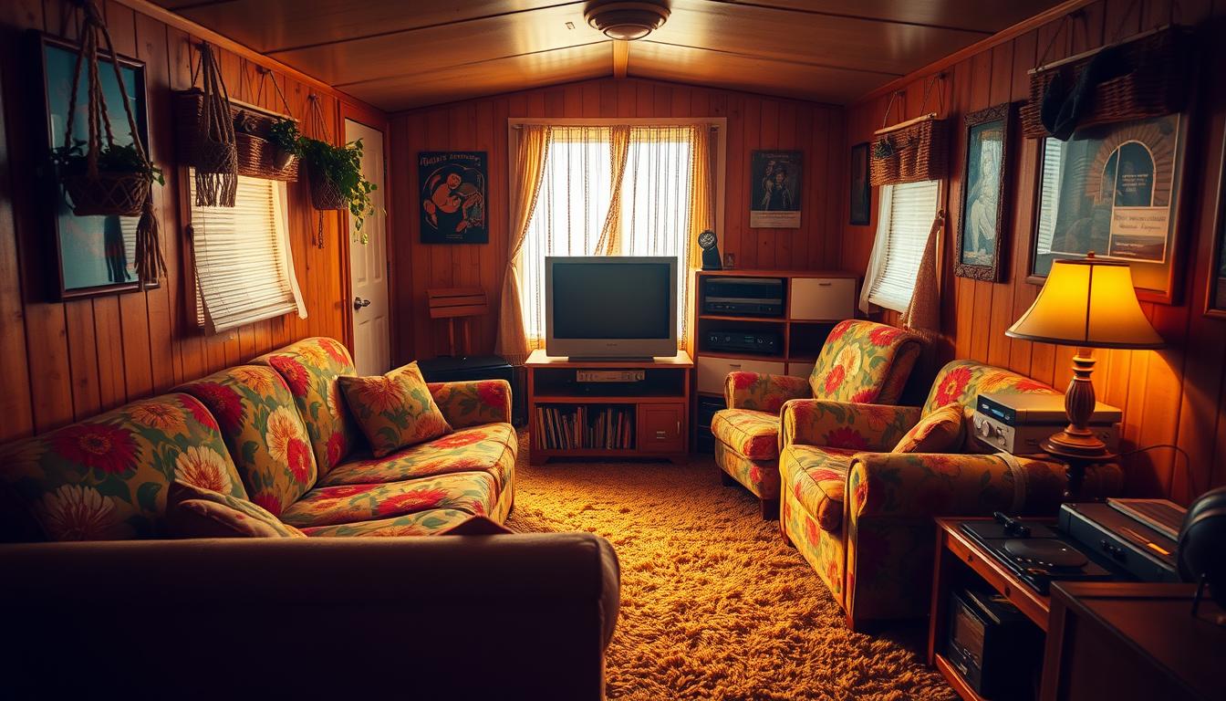 1980s mobile home interior