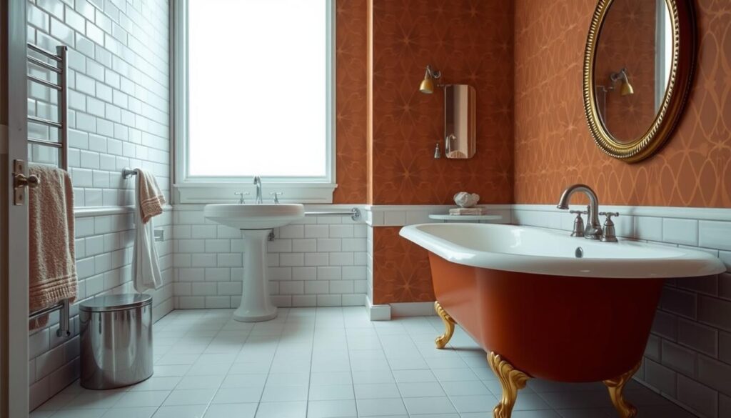 retro bathroom design