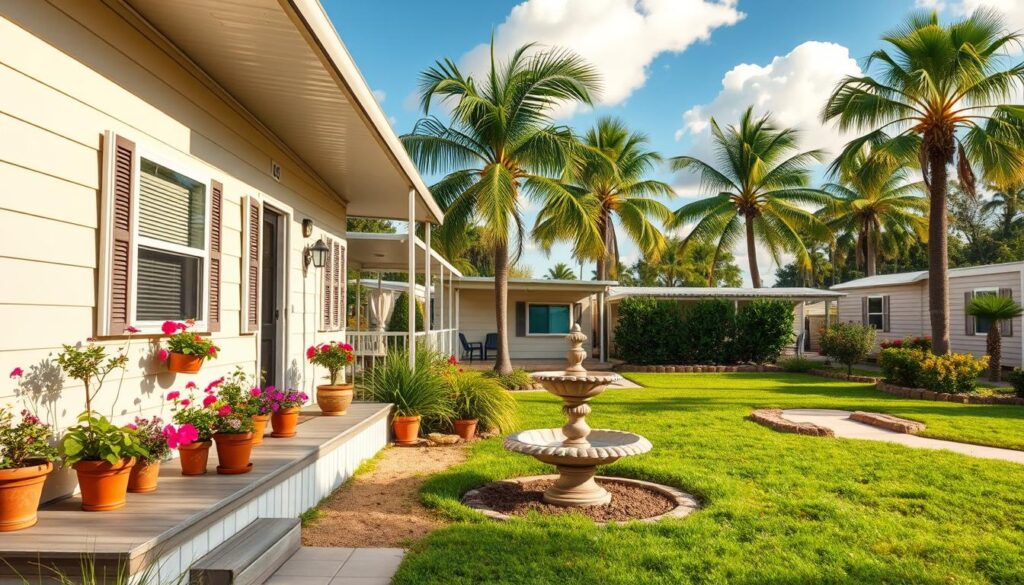 retro mobile home outdoor renovation