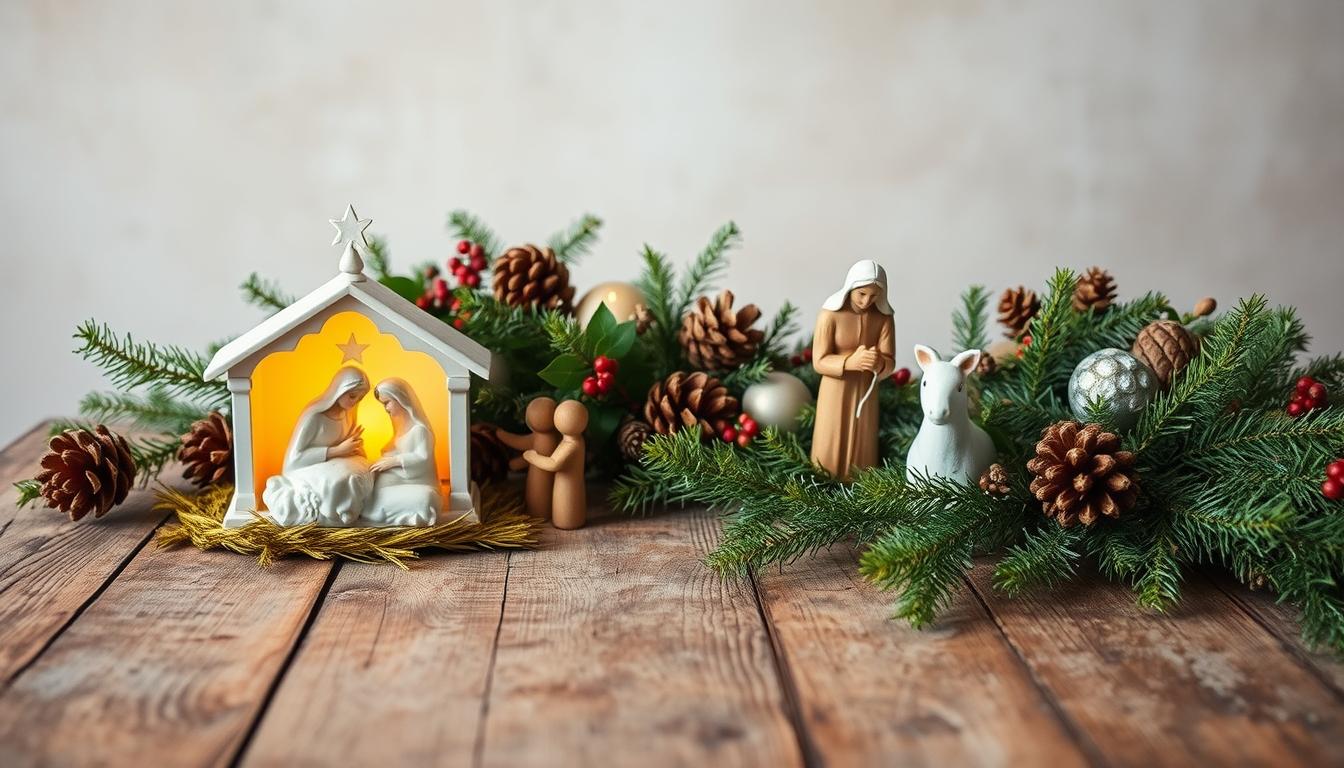 home interior nativity set
