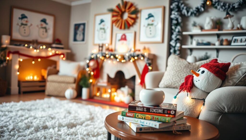 snowman-themed home items