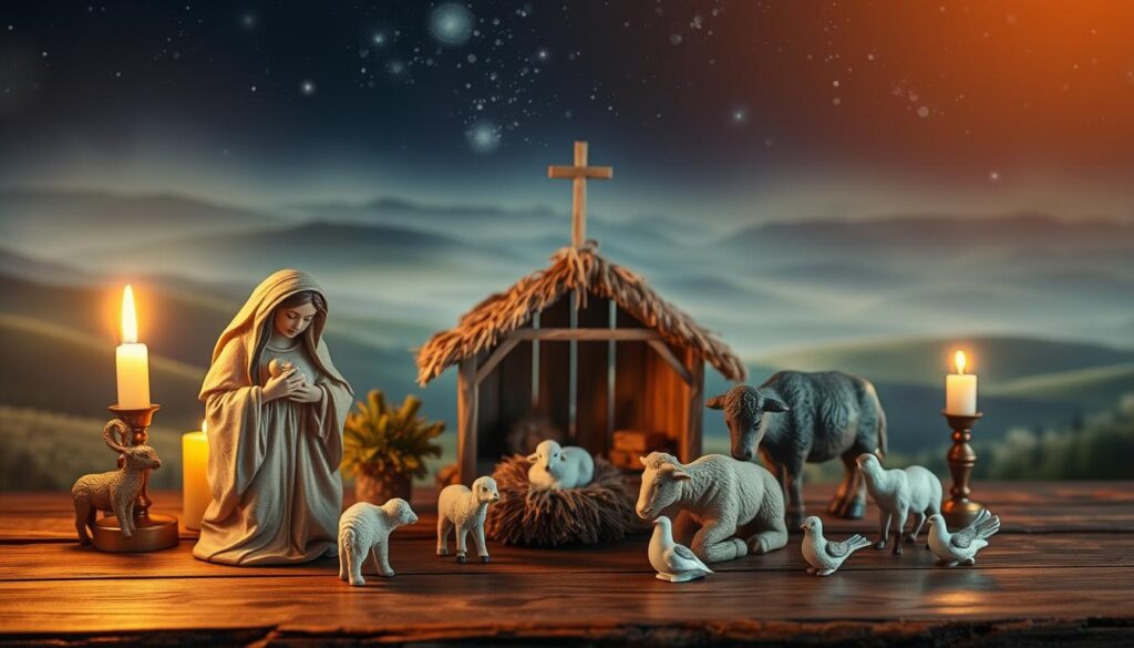 unique nativity set